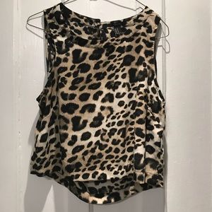 Forever 21 /leopard/cut out/crop